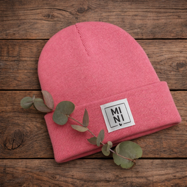 STRICKBEANIE Mini ROSA
