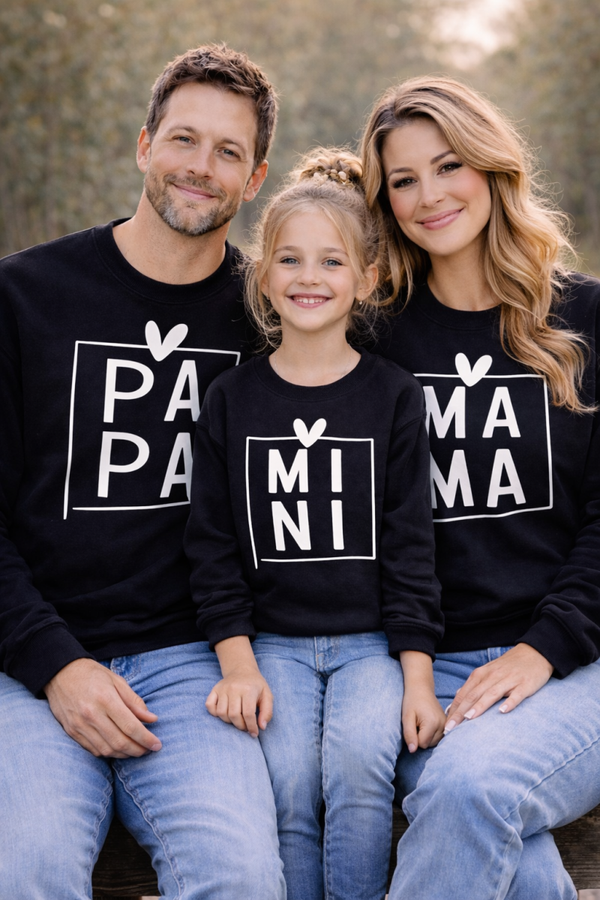 FAMILY BUDDLE „Mama · Papa · Mini“ schwarz