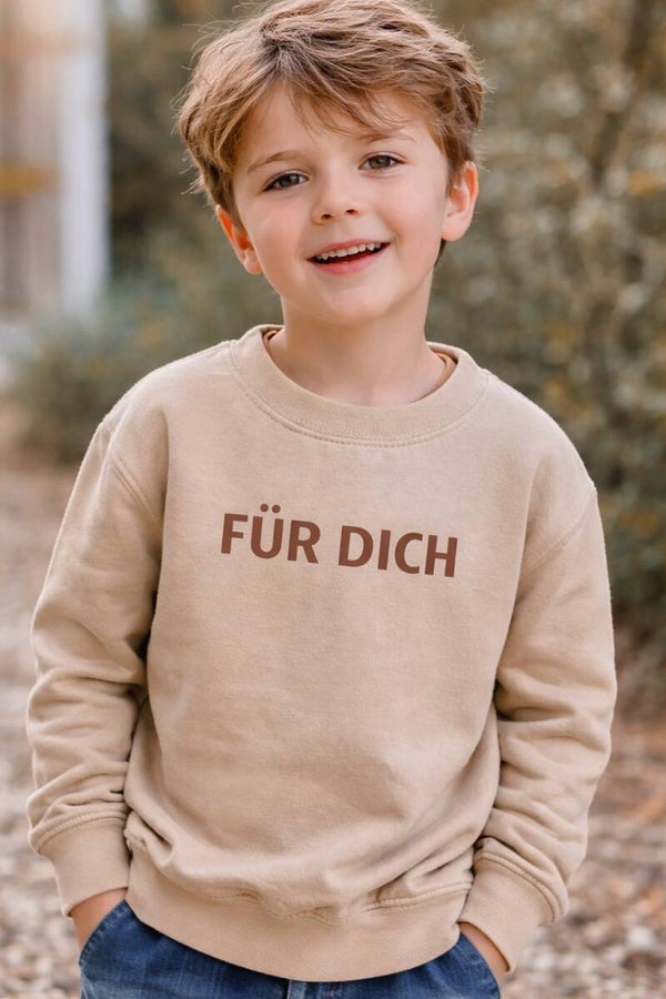 SWEATSHIRT beige FÜR DICH ♡