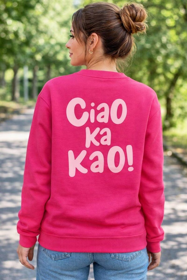 SWEATER "Ciao Ka Kao" pink