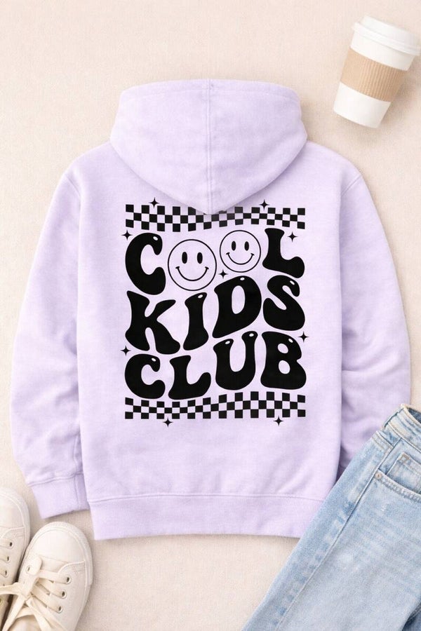 HOODIE " COOL KIDS CLUB" lilac