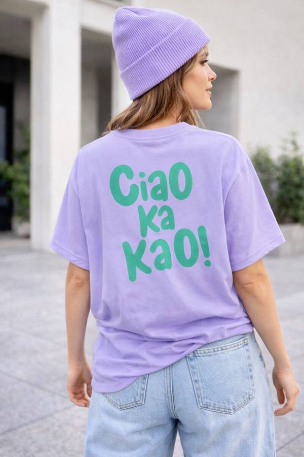 TSHIRT Ciao Ka Kao! lilac/grün