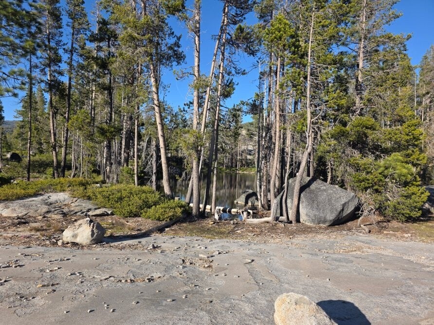 Alpine lake along the route