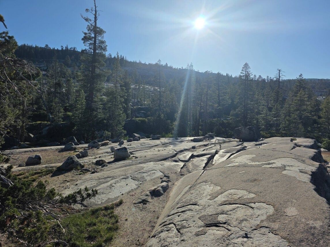 Granite slabs under a Sierra sun