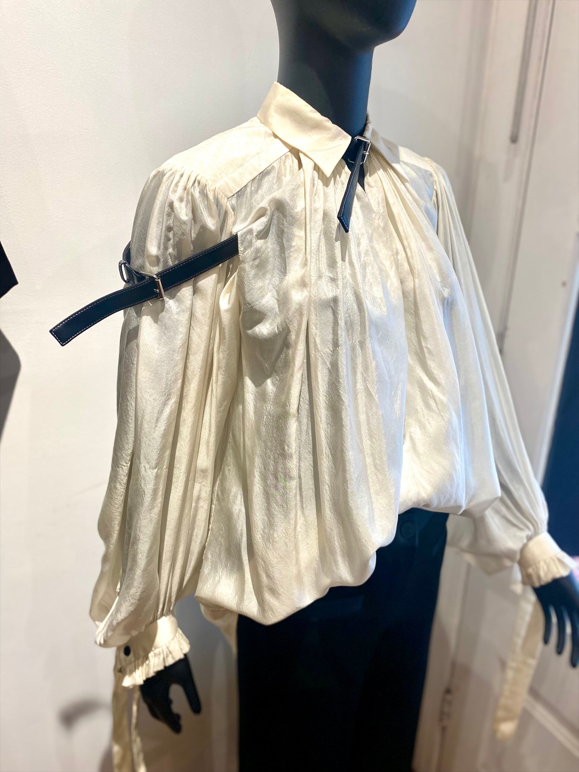 Louis Vuitton White Silk Blouse