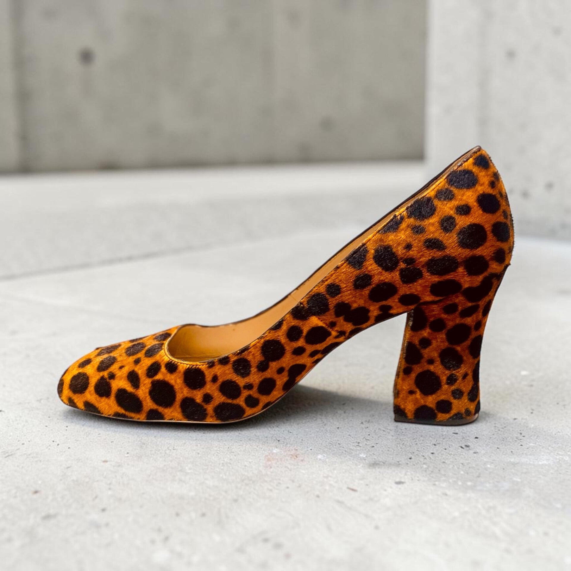 Stuart Weitzman Leopard Calfskin Pumps