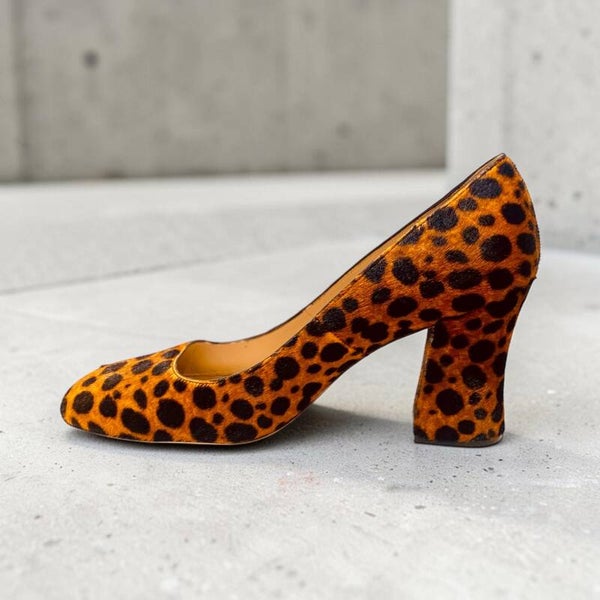 Stuart Weitzman Leopard Calfskin Pumps