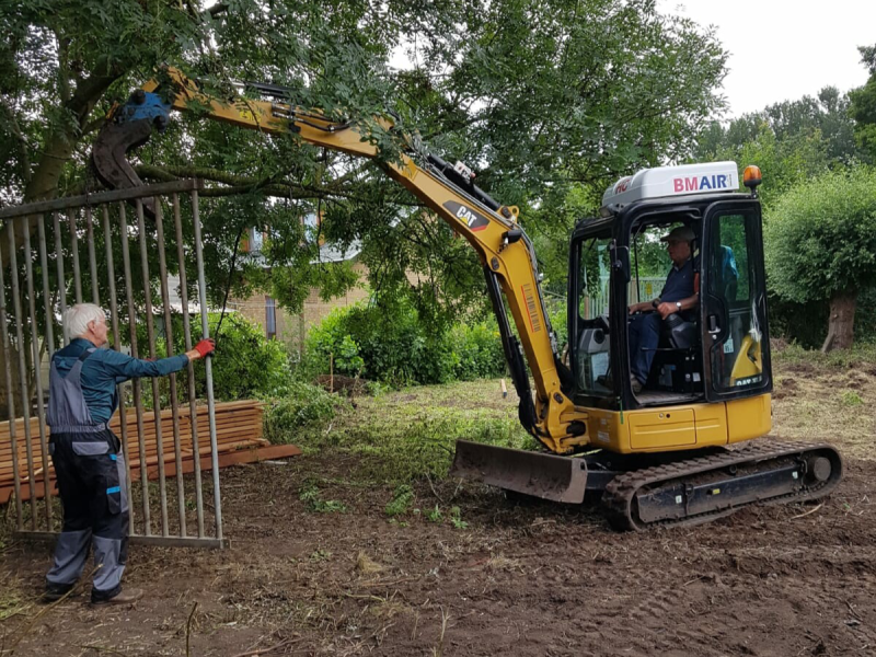 Begin gemaakt aan de afscheiding.