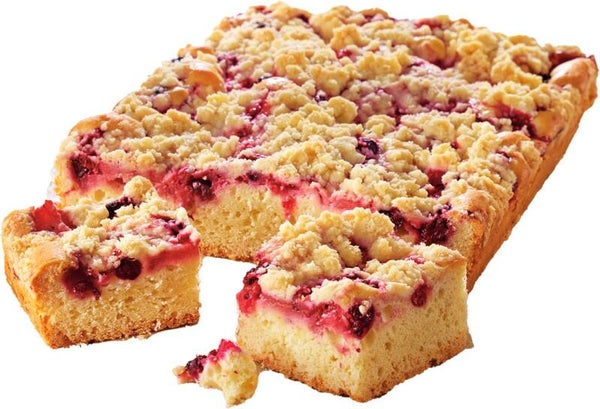 Plaatcake fruit crumble