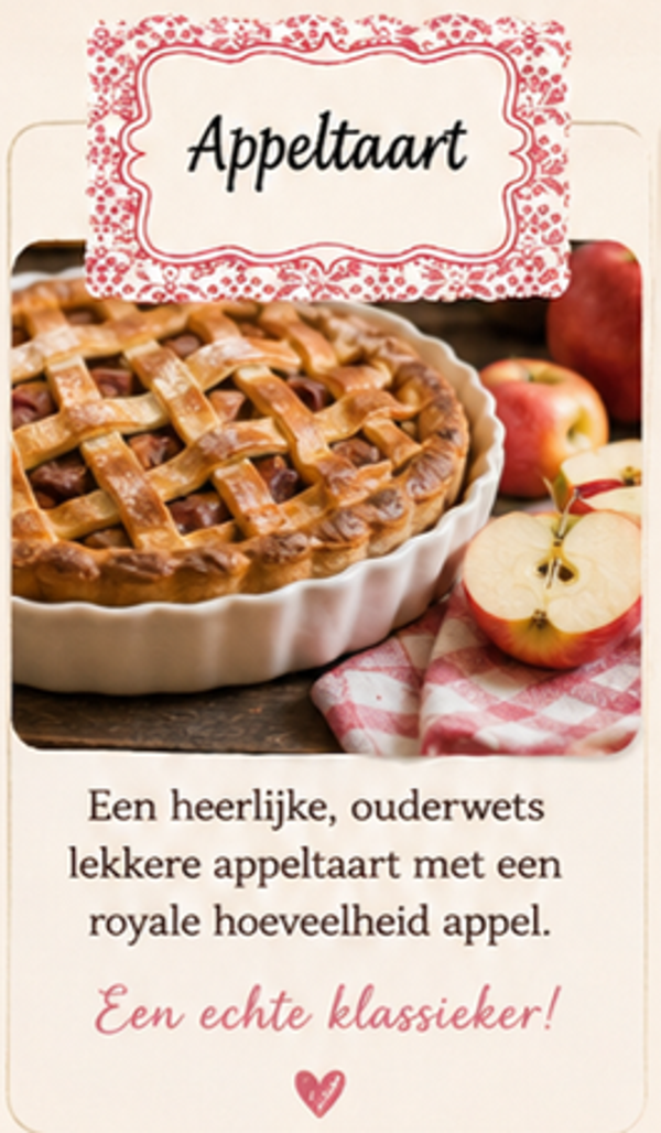 Appeltaart "home made"