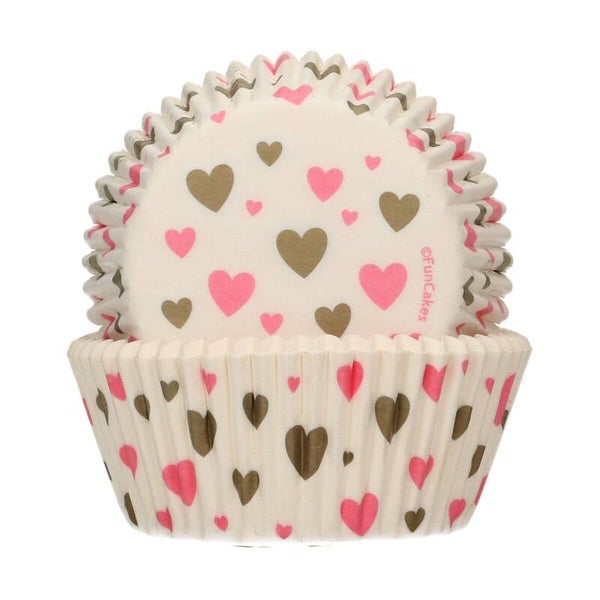 FC baking cups hartjes