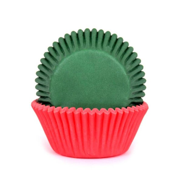 HOM baking cups rood en groen