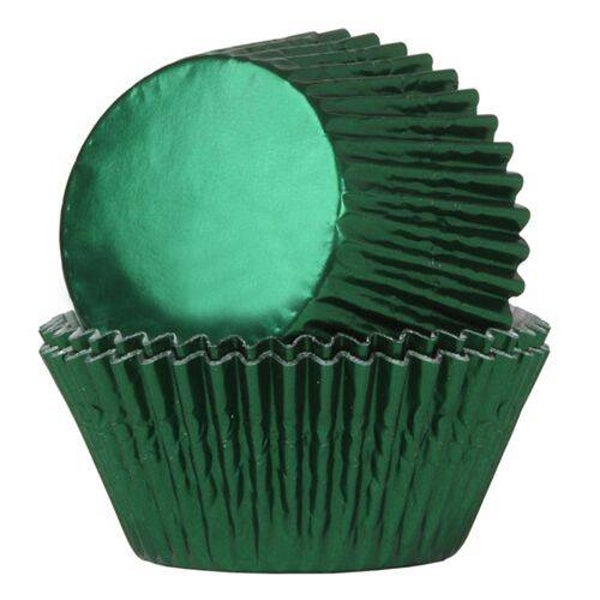 HOM Baking cups metallic groen