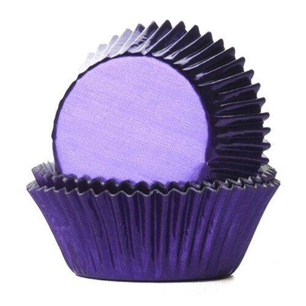 HOM baking cups metallic paars
