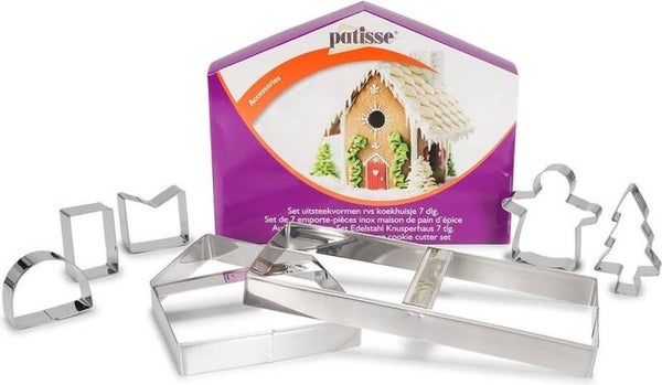 Koekjesuitsteker Koekhuisje set/7
