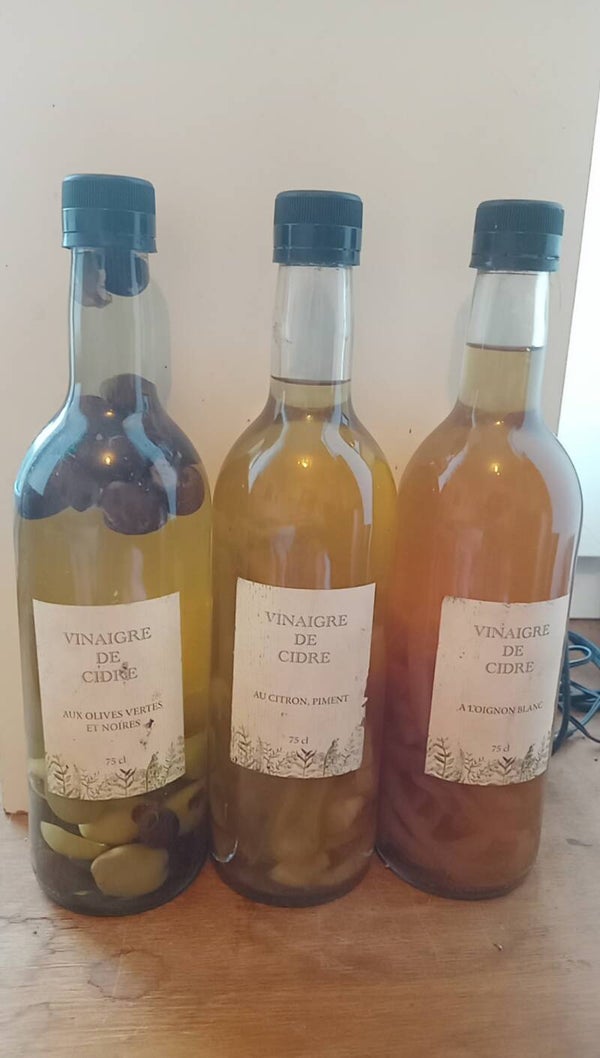 Lot de 3 bouteilles de vinaigre de cidre ( 75 cl )