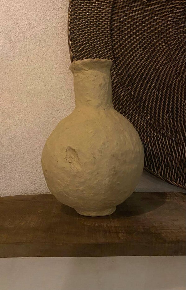 Papier maché vaas 5