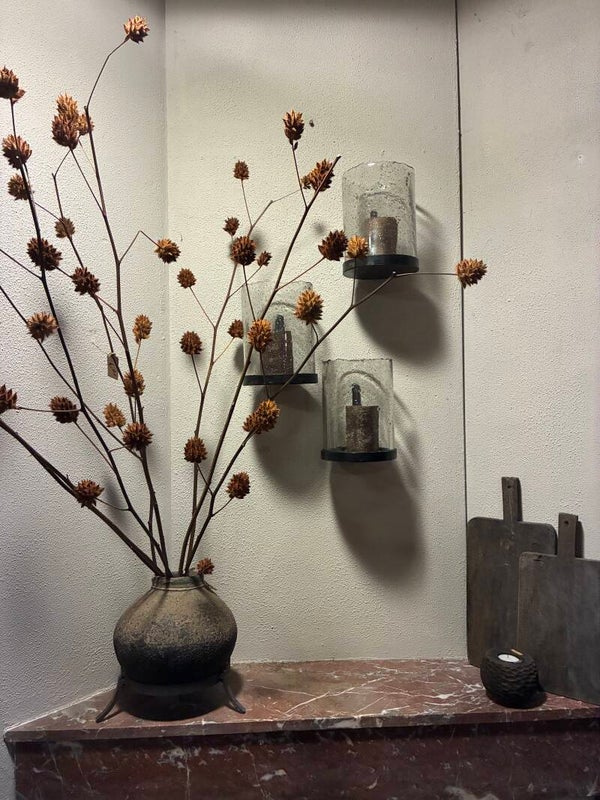 Wandhanger met windlicht