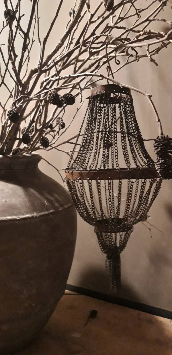 Kerst Pistache  hanger ketting