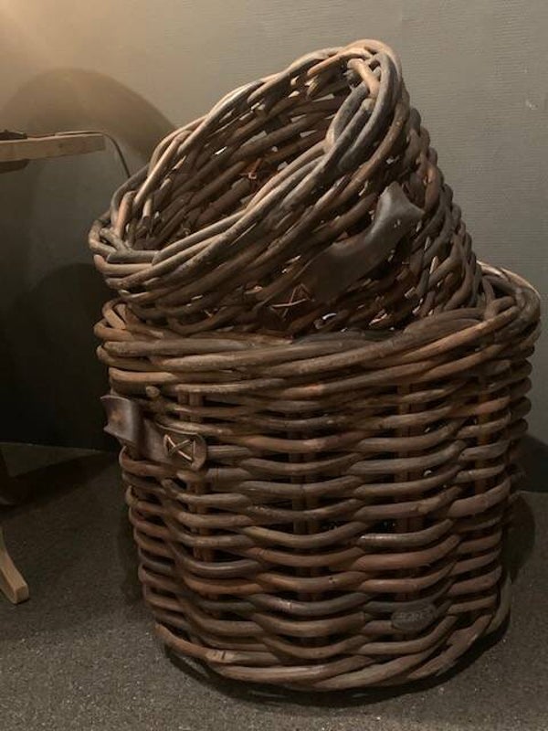 Rieten ronde mand  Grote maat
