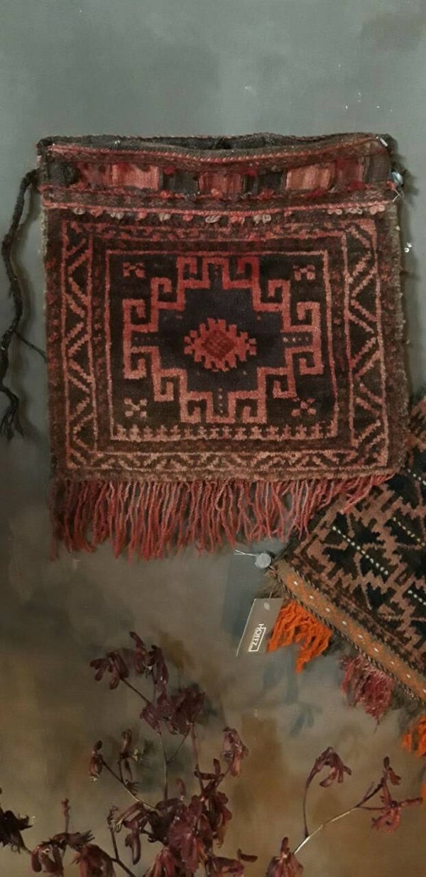 uniek oud zoutzakje met franje Hoffz