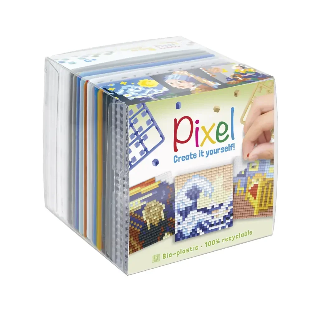 Pixel-3-pack wereld kunst