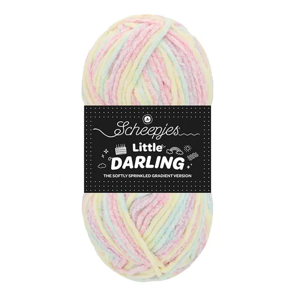 Scheepjes Little Darling Sprinkled Gradient 1x50g-01 Snow C.