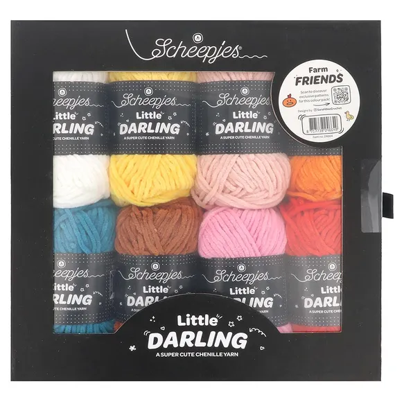 Scheepjes Little Darling colour pack 8x25g- 1st-Farm Friends