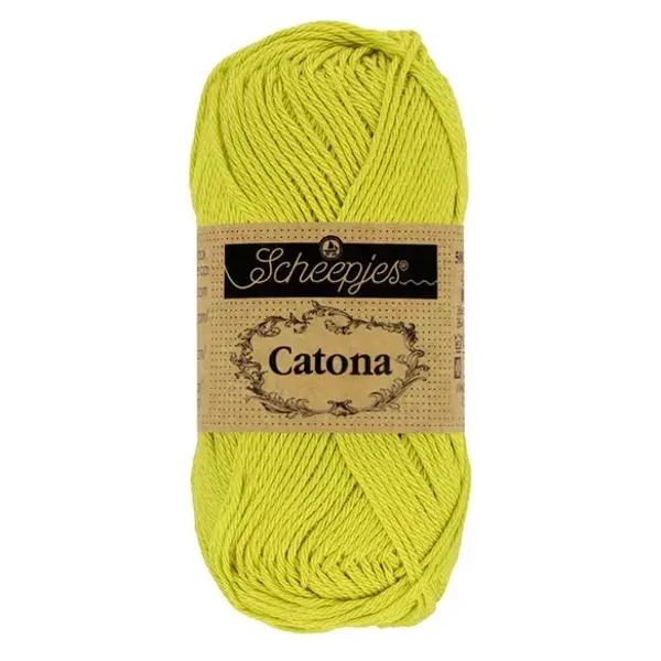 Scheepjes Catona 50g  - 245 Green Yellow