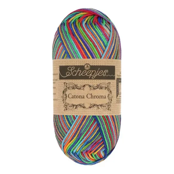Scheepjes Catona Chroma 50g - 022 Rainbow