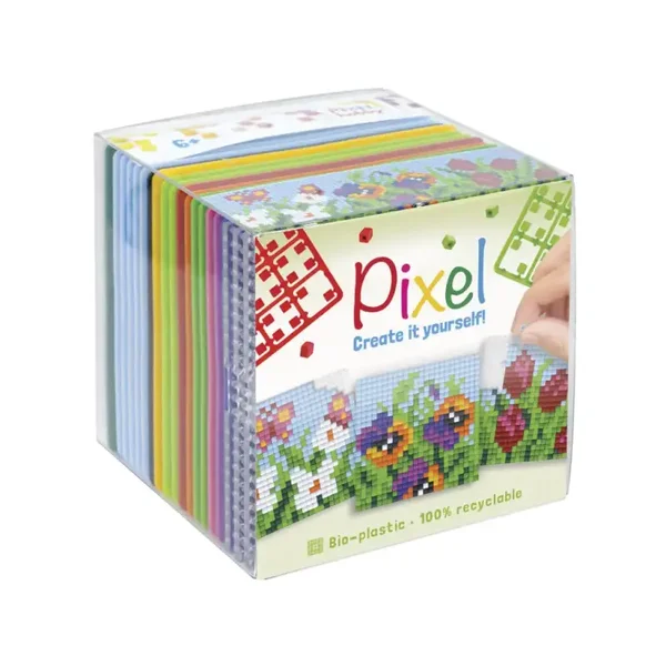 Pixel 3-pack - Bloemen