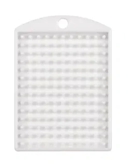 Medaillon gekleurd wit