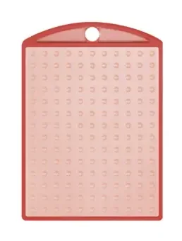 Medaillon transparant rood