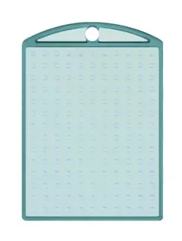 Medaillon transparant turquoise