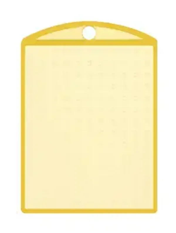 Medaillon transparant geel