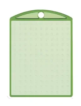 Medaillon transparant groen