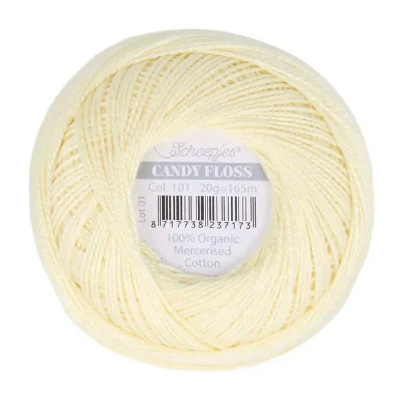 Scheepjes Candy Floss 20g - 101 Candle Light