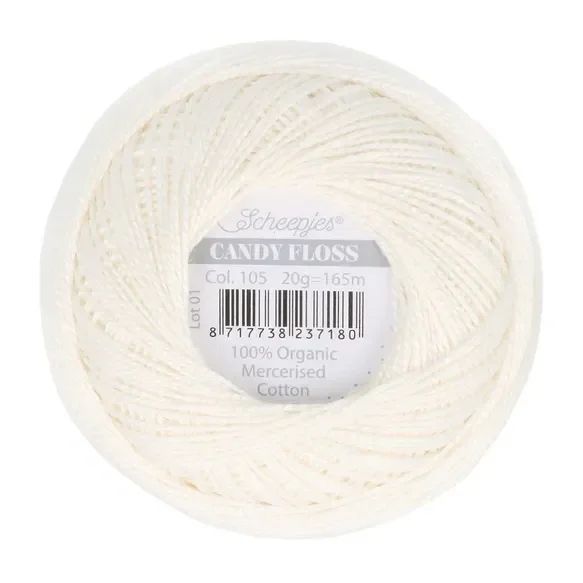Scheepjes Candy Floss 20g - 105 Bridal White