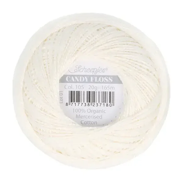 Scheepjes Candy Floss 20g - 105 Bridal White