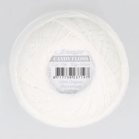Scheepjes Candy Floss 20g - 106 Snow White