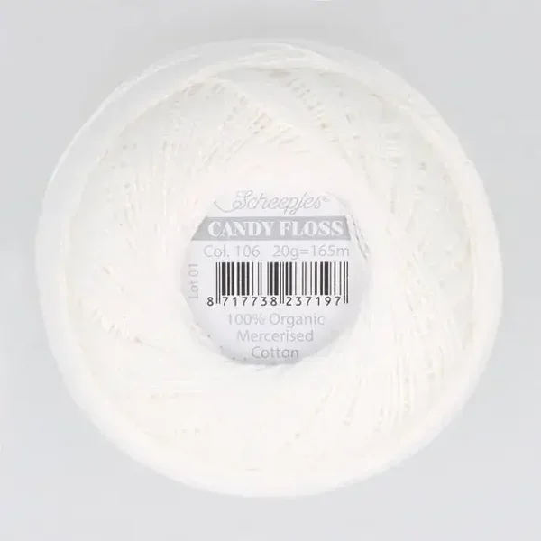 Scheepjes Candy Floss 20g - 106 Snow White