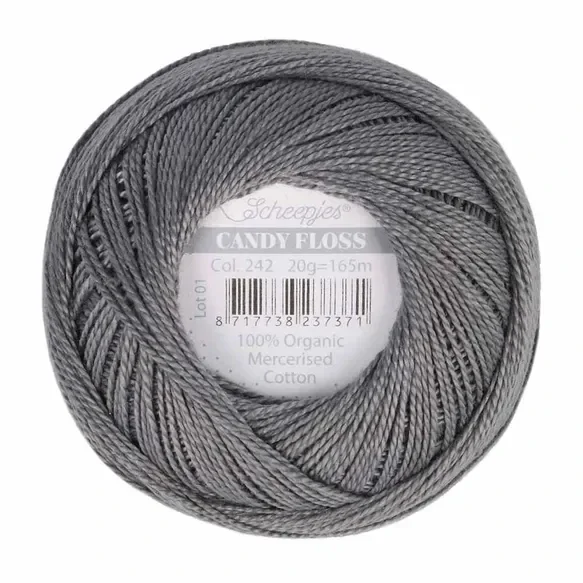 Scheepjes Candy Floss 20g - 242 Metal Grey