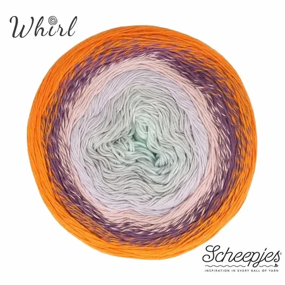 Scheepjes Cotton Whirl 1x1000m - 710 Clementine Cloud