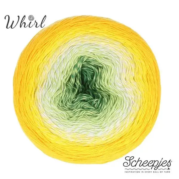 Scheepjes Cotton Whirl 1x1000m - 713 Lemon Limeade