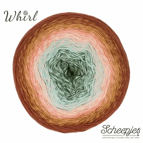 Scheepjes Cotton Whirl 1x1000m - 715 Mellow Meadow