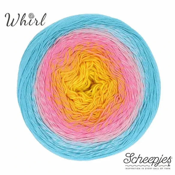 Scheepjes Cotton Whirl 1x1000m - 719 Fields of Nectar