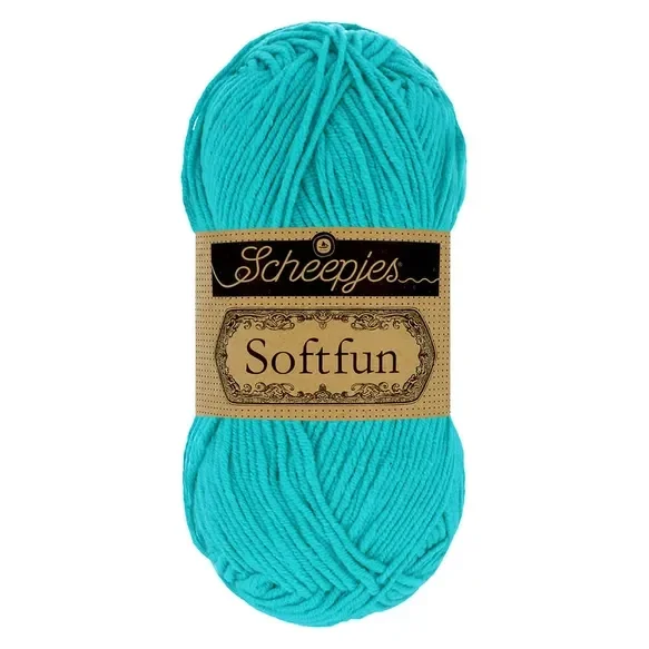 Scheepjes Softfun 50 g - 2423 Bright Turquoise