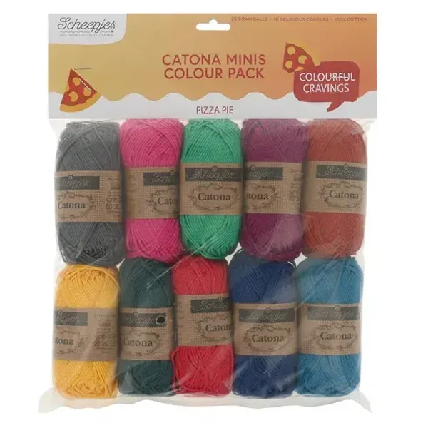Scheepjes Catona colour pack 10x25g - Pizza Pie