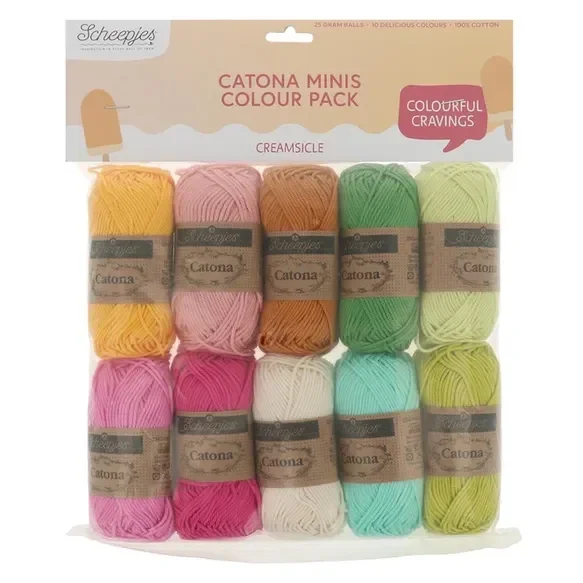 Scheepjes Catona colour pack 10x25g  - Creamsicle