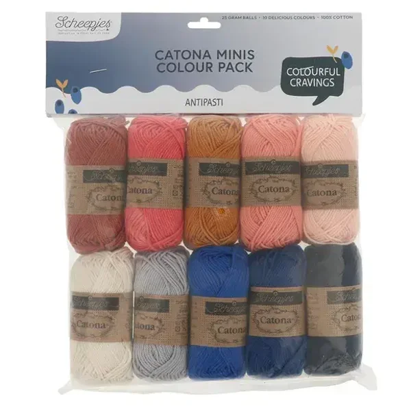 Scheepjes Catona colour pack 10x25g  - Antipasti